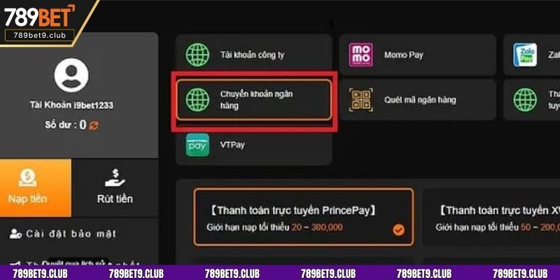 Lưu ý khi nạp tiền vào tài khoản 789bet hiệu quả